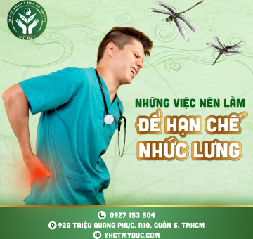 Những  việc nên làm để hạn chế đau nhức lưng